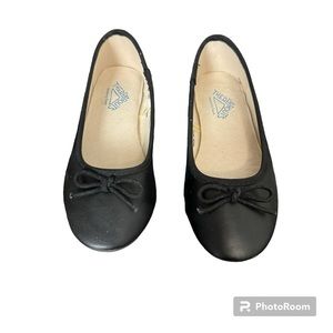 Girls Black Flats Sz 12 Thereabouts Lexi